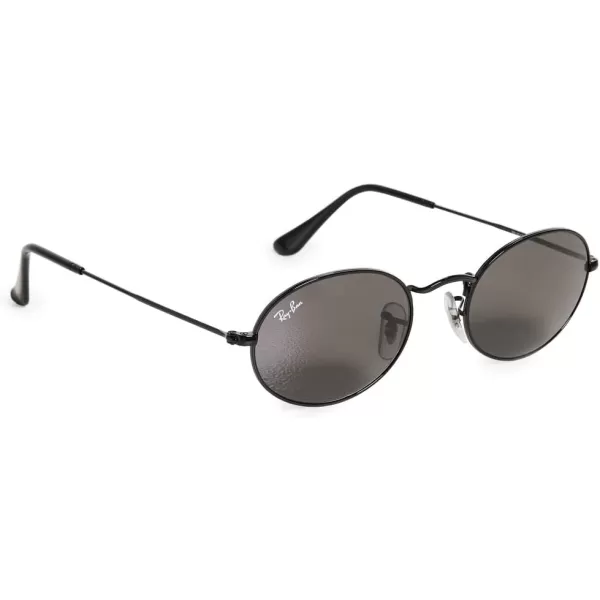 RayBan RB3547 Oval Sunglasses BlackDark Grey 51 mmRayBan RB3547 Oval Sunglasses BlackDark Grey 51 mm