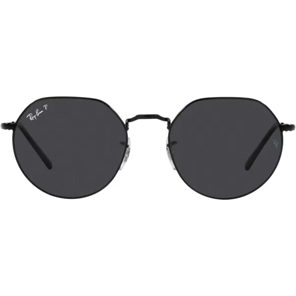 RayBan RB3565 Jack Round SunglassesBlackPolarized Black