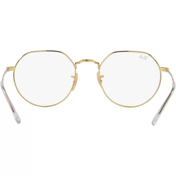 RayBan RB3565 Jack Round SunglassesGoldTransition Clear to Sapphire