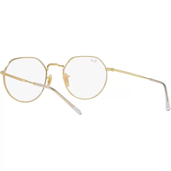 RayBan RB3565 Jack Round SunglassesGoldTransition Clear to Sapphire