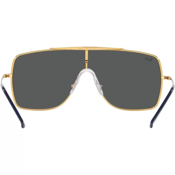 RayBan RB3697 Wings Ii Square SunglassesLegend GoldDark Grey