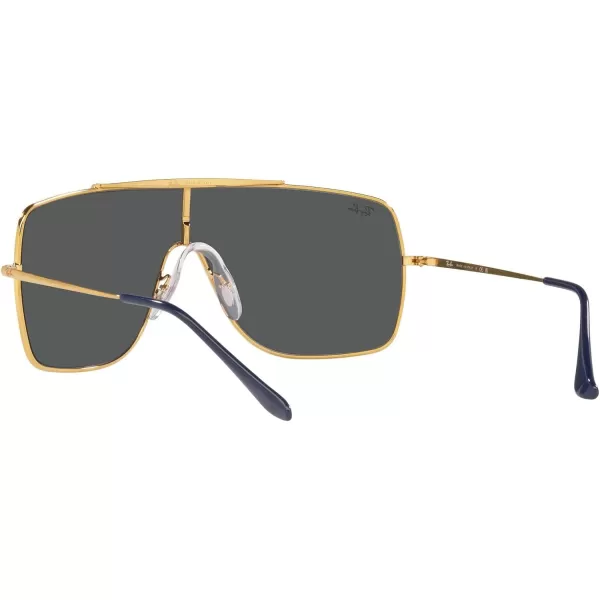 RayBan RB3697 Wings Ii Square SunglassesLegend GoldDark Grey