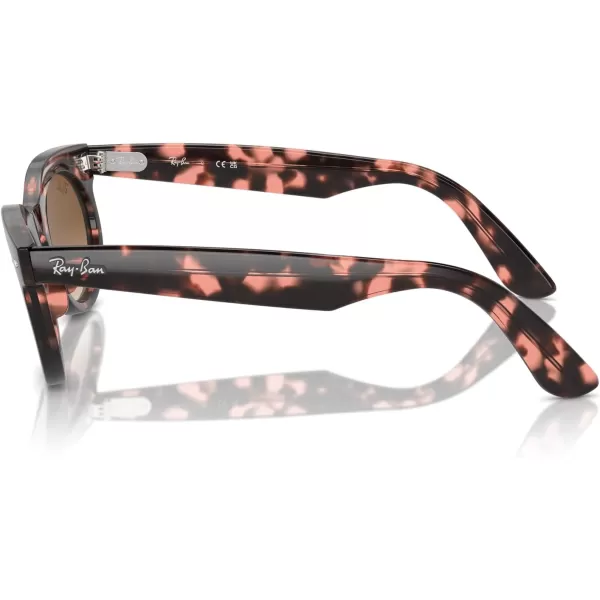 RayBan Rb2242 Wayfarer Oval SunglassesPink HavanaClear Gradient Brown