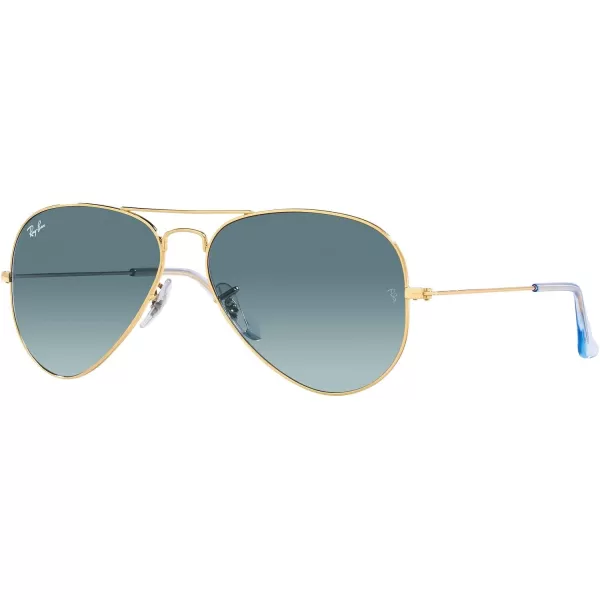 RayBan Rb3025 Classic AviatorGoldBlue Gradient Grey