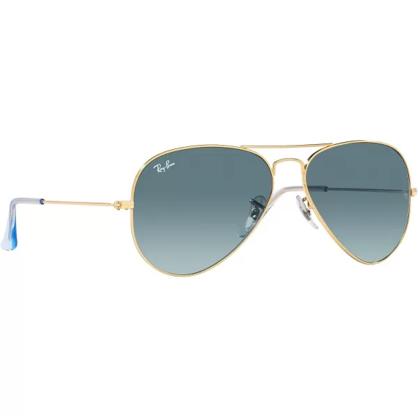 RayBan Rb3025 Classic AviatorGoldBlue Gradient Grey