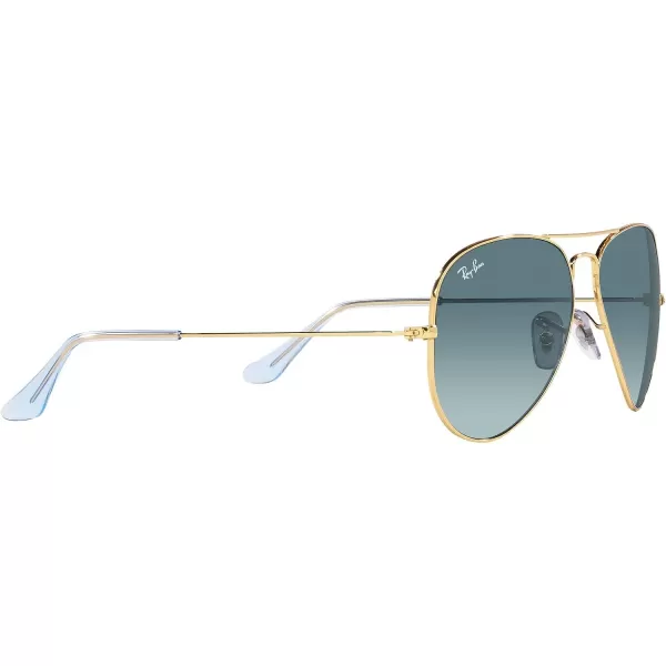 RayBan Rb3025 Classic AviatorGoldBlue Gradient Grey