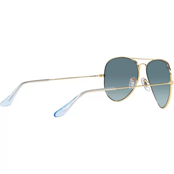 RayBan Rb3025 Classic AviatorGoldBlue Gradient Grey