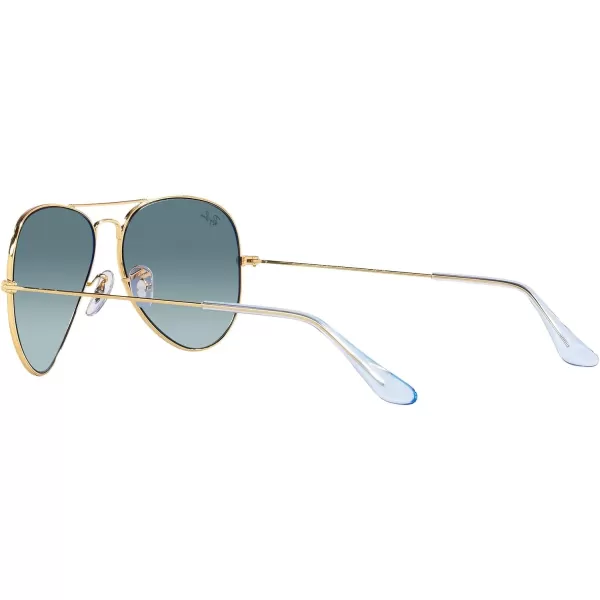 RayBan Rb3025 Classic AviatorGoldBlue Gradient Grey