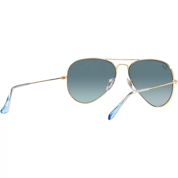 RayBan Rb3025 Classic AviatorGoldBlue Gradient Grey