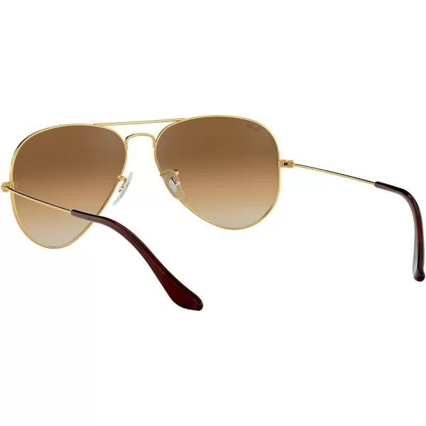 RayBan Rb3025 Classic AviatorGoldClear Gradient Brown