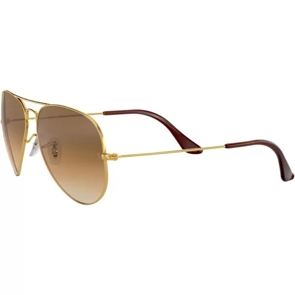 RayBan Rb3025 Classic AviatorGoldClear Gradient Brown