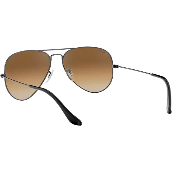 RayBan Rb3025 Classic AviatorGunmetalClear Gradient Brown