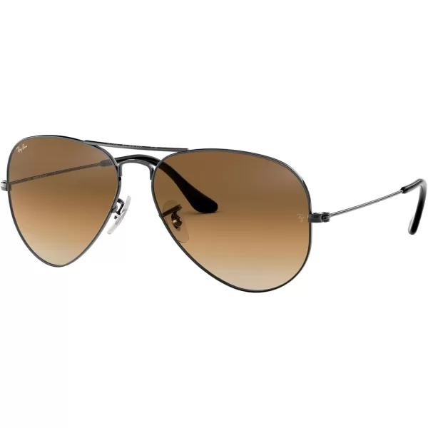 RayBan Rb3025 Classic AviatorGunmetalClear Gradient Brown