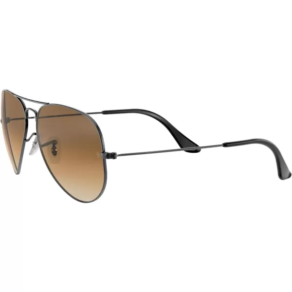 RayBan Rb3025 Classic AviatorGunmetalClear Gradient Brown