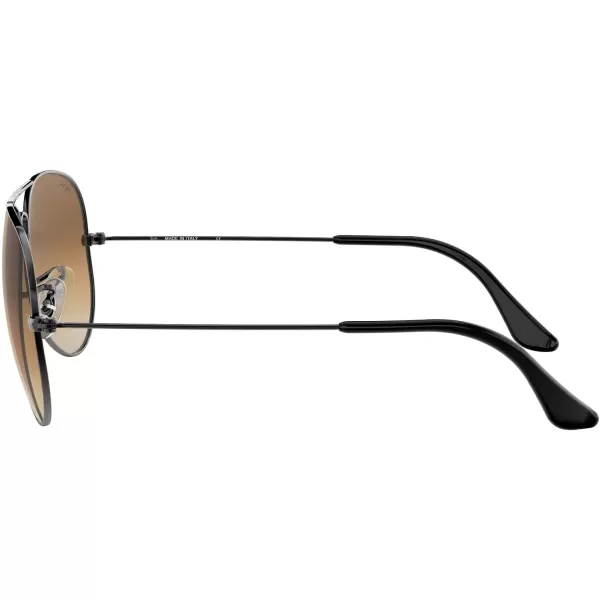 RayBan Rb3025 Classic AviatorGunmetalClear Gradient Brown