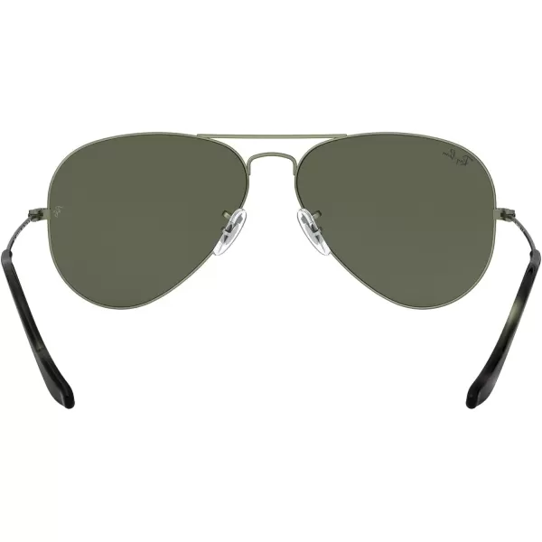 RayBan Rb3025 Classic AviatorSand Transparent GreenG15 Green