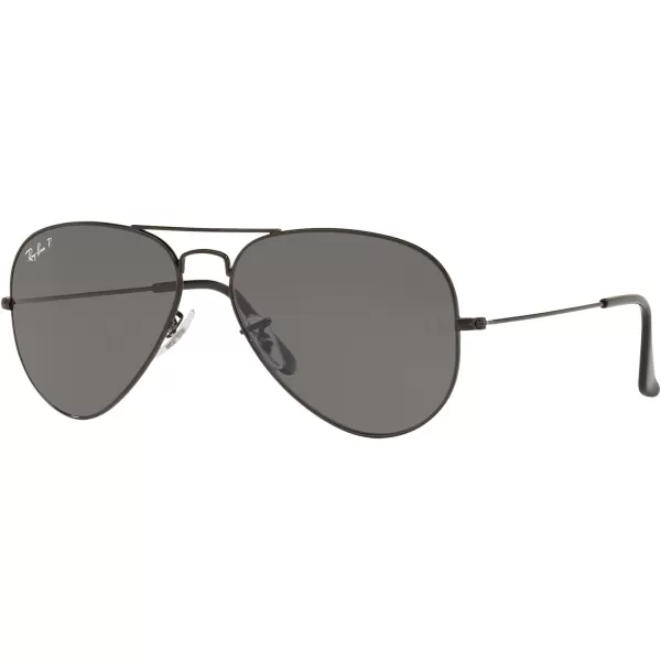 RayBan Rb3025 Classic Polarized Aviator SunglassesBlackPolarized Black