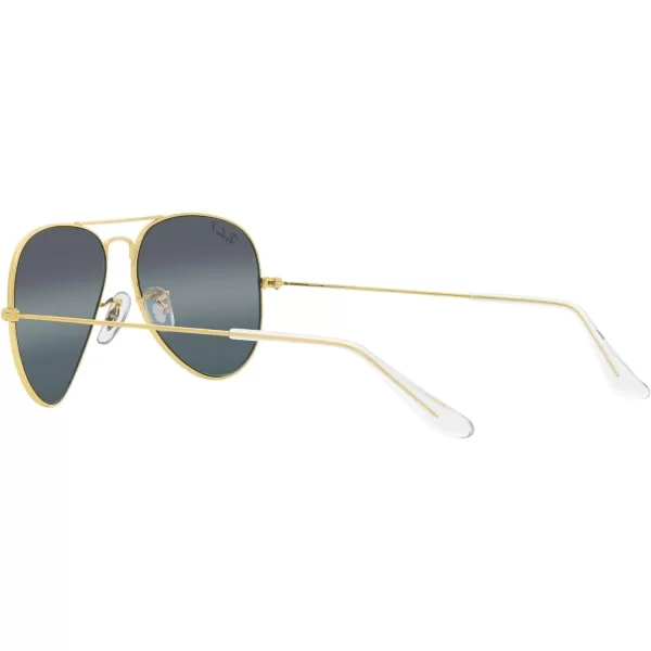 RayBan Rb3025 Classic Polarized Aviator SunglassesLegend GoldPolarized Clear Gradient Dark Blue