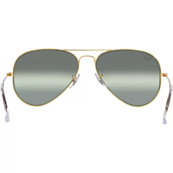 RayBan Rb3025 Classic Polarized Aviator SunglassesLegend GoldPolarized Gradient Dark Green Mirrored