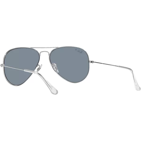 RayBan Rb3025 Classic Polarized Aviator SunglassesSilverPolarized Blue