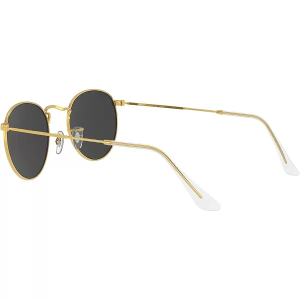 RayBan Rb3447 Round Metal SunglassesGoldBlack Polarized