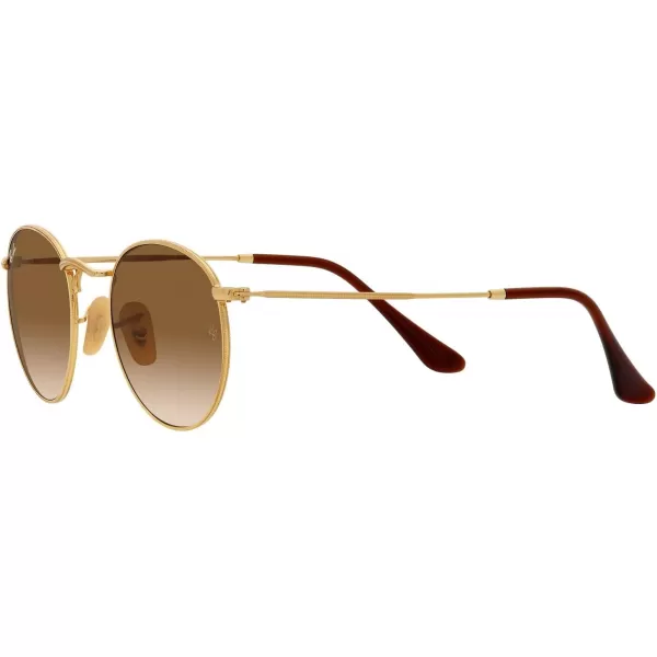 RayBan Rb3447 Round Metal SunglassesGoldClear Gradient Brown