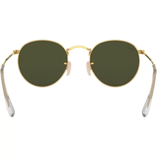 RayBan Rb3447 Round Metal SunglassesGoldG15 Green