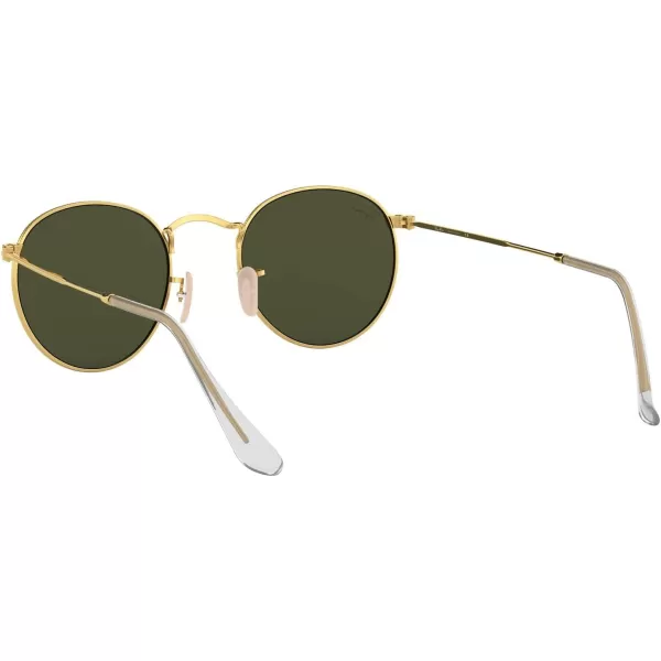 RayBan Rb3447 Round Metal SunglassesGoldG15 Green