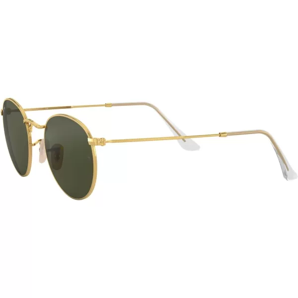 RayBan Rb3447 Round Metal SunglassesGoldG15 Green