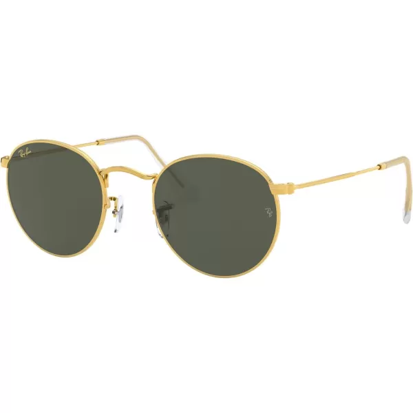 RayBan Rb3447 Round Metal SunglassesLegend GoldG15 Green