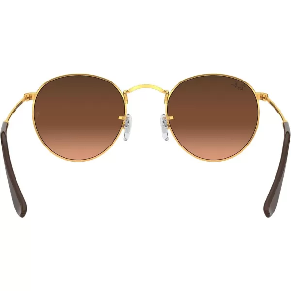 RayBan Rb3447 Round Metal SunglassesLight BronzePink Gradient Brown