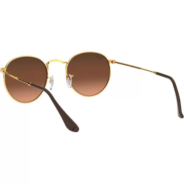 RayBan Rb3447 Round Metal SunglassesLight BronzePink Gradient Brown