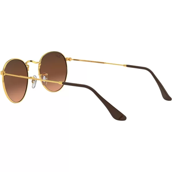 RayBan Rb3447 Round Metal SunglassesLight BronzePink Gradient Brown