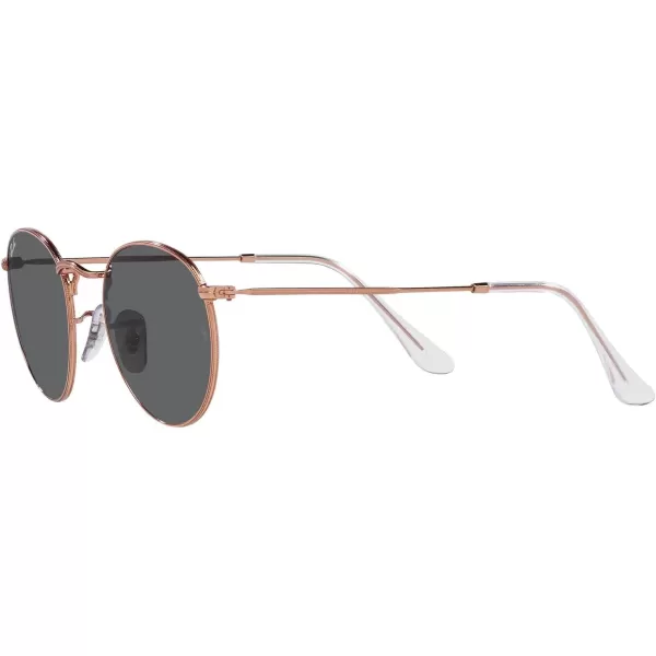 RayBan Rb3447 Round Metal SunglassesRose GoldDark Grey