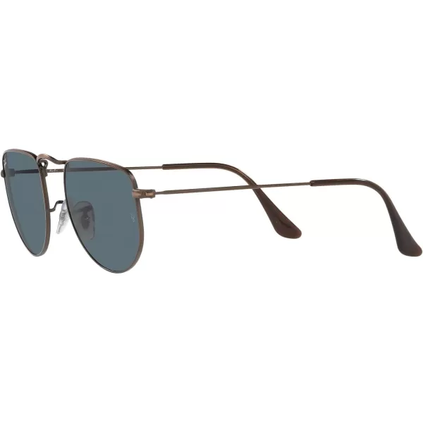 RayBan Rb3958 Elon Round SunglassesAntique CopperBlue