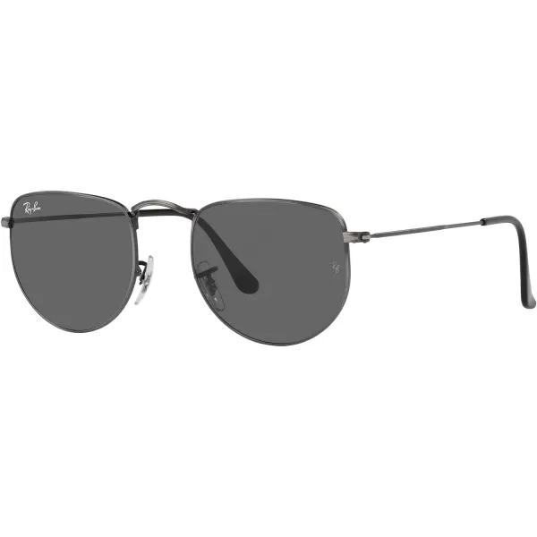 RayBan Rb3958 Elon Round SunglassesAntique GunmetalDark Grey