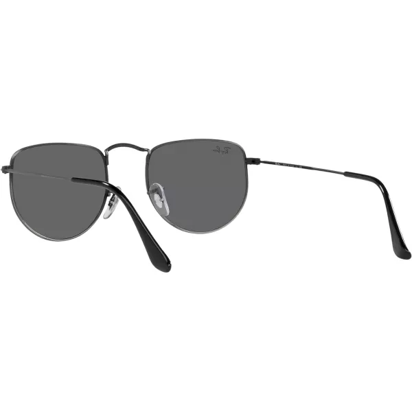 RayBan Rb3958 Elon Round SunglassesAntique GunmetalDark Grey