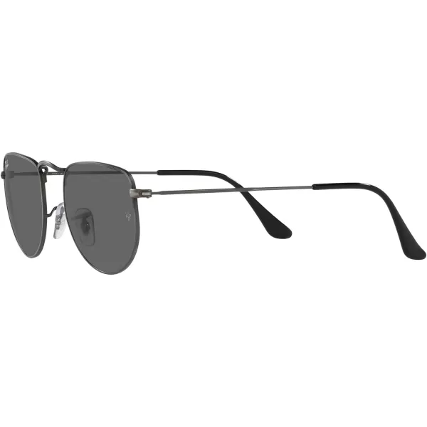 RayBan Rb3958 Elon Round SunglassesAntique GunmetalDark Grey