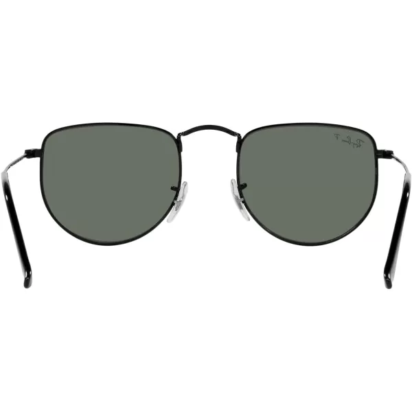 RayBan Rb3958 Elon Round SunglassesBlackPolarized Green