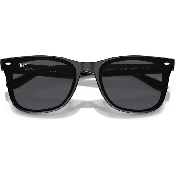 RayBan Rb4420 Square SunglassesBlackDark Grey