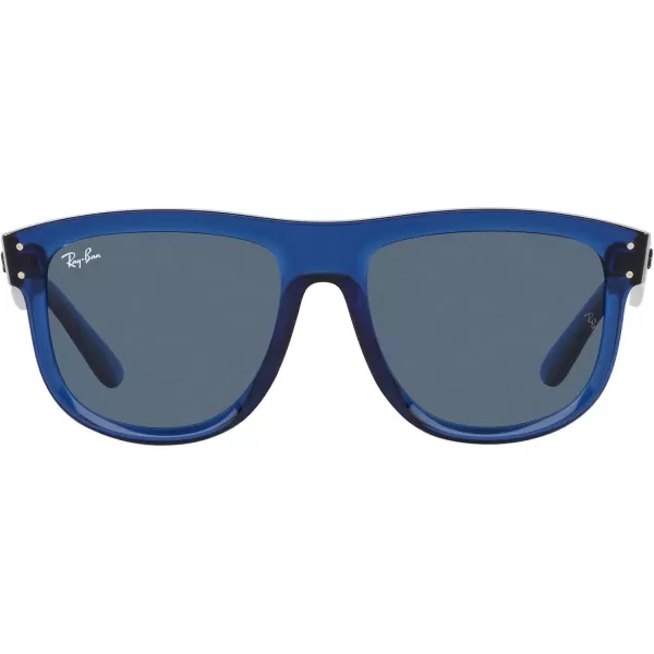 RayBan Rbr0501s Boyfriend Reverse Square SunglassesTransparent Navy BlueDark Blue