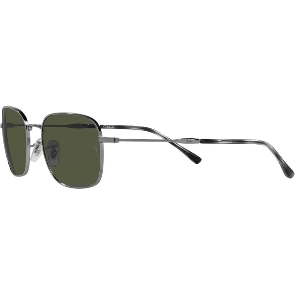 RayBan Womens Rb3706 Square SunglassesGunmetalGrey Gradient