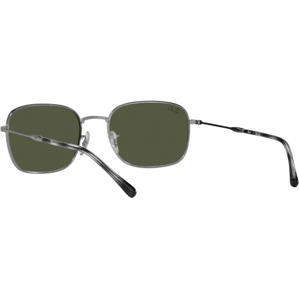 RayBan Womens Rb3706 Square SunglassesGunmetalGrey Gradient