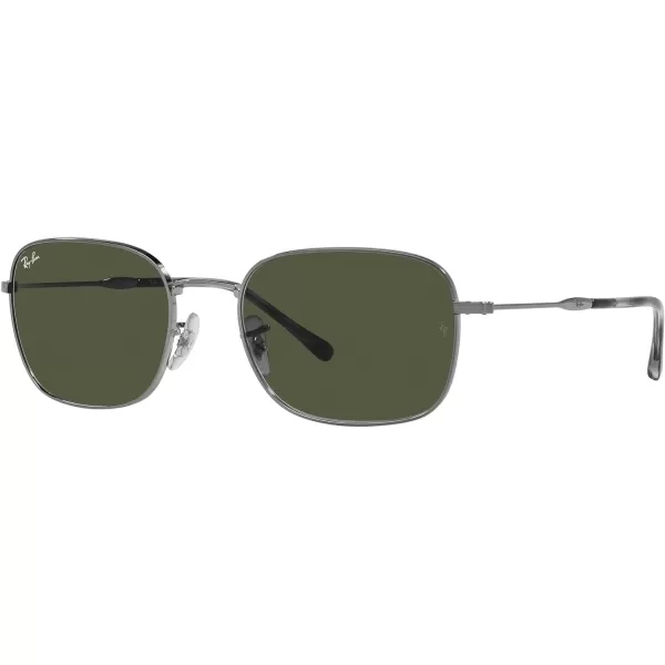 RayBan Womens Rb3706 Square SunglassesGunmetalGrey Gradient