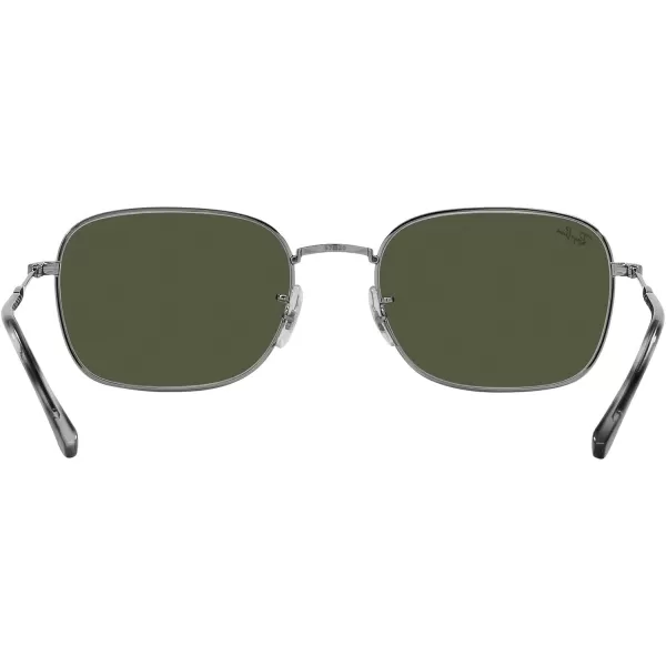 RayBan Womens Rb3706 Square SunglassesGunmetalGrey Gradient