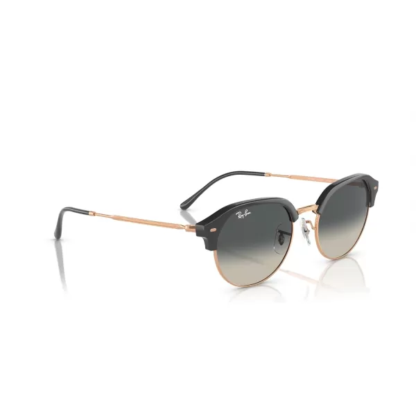 RayBan Womens Rb4429 Round SunglassesDark Grey on Rose GoldGrey Gradient