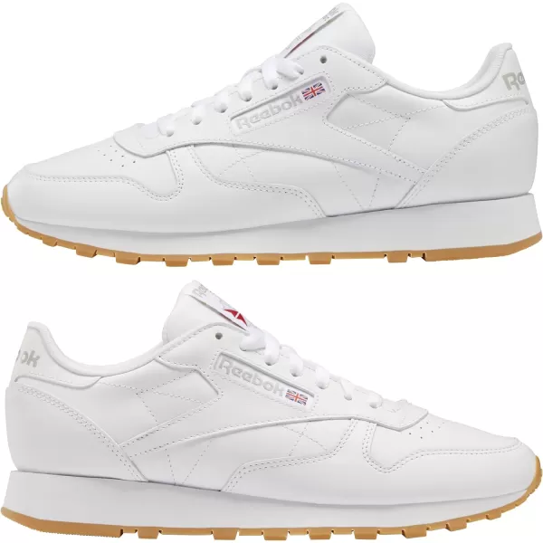 Reebok Classic Leather SneakerFtwr WhitePure Grey 3Reebok Rubber Gum03