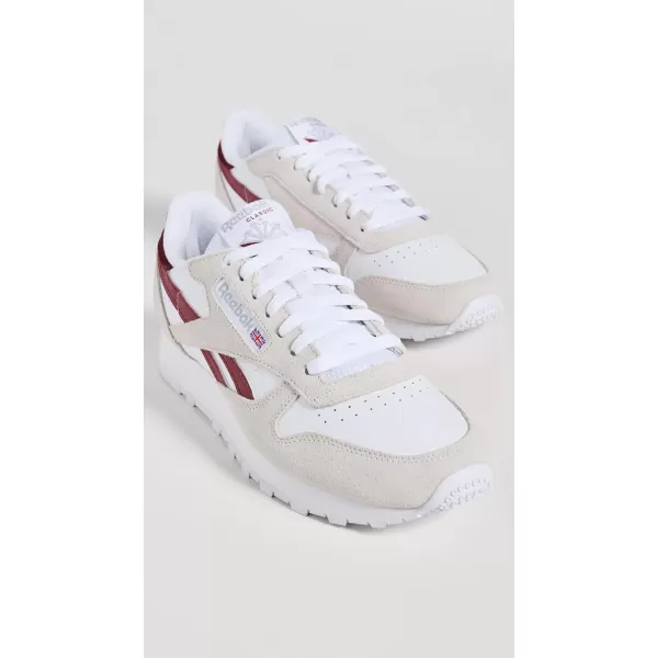 Reebok Classic Leather SneakerPure GreyClassic BurgundyWhite