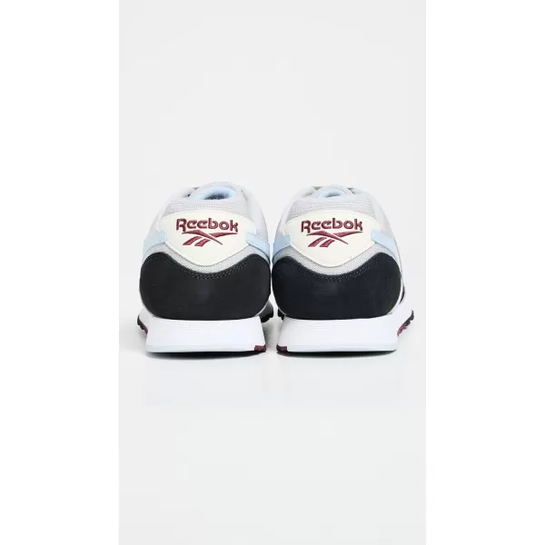 Reebok Mens Classic Nylon Plus SneakerBlackSteely FogMaroon