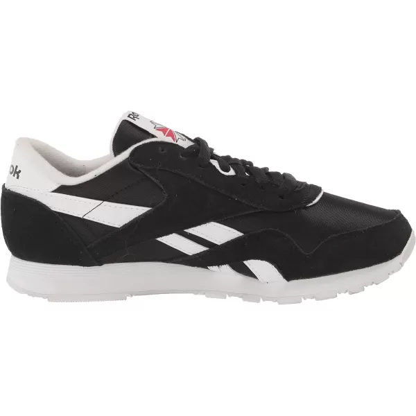 Reebok Mens Classic Nylon SneakerClassic WhiteBlack